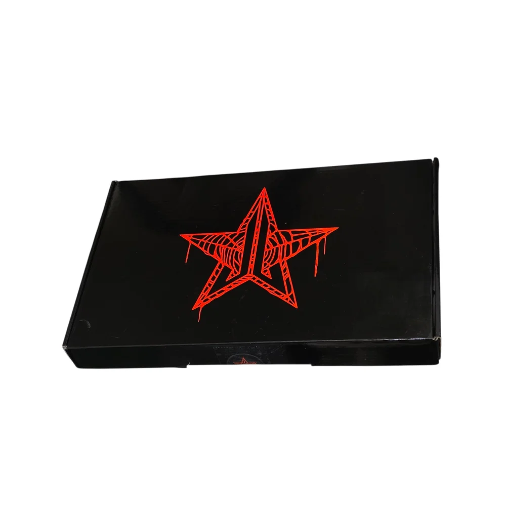 NEW Jeffree Star Black Soft Touch Mirror with Orange Star Design